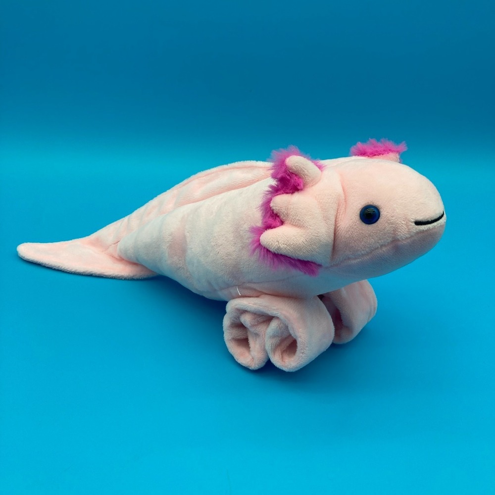 The Petting Zoo Pink Axolotl Plush Slap-Bracelet Style 2024 14"